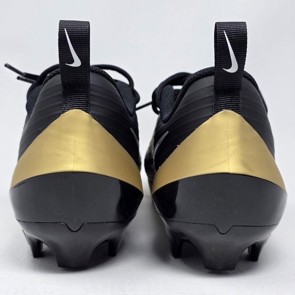 Nike Vapor Speed 3 Black Gold Football Cleats FB3303-003 Mens Size 8 New main image 4